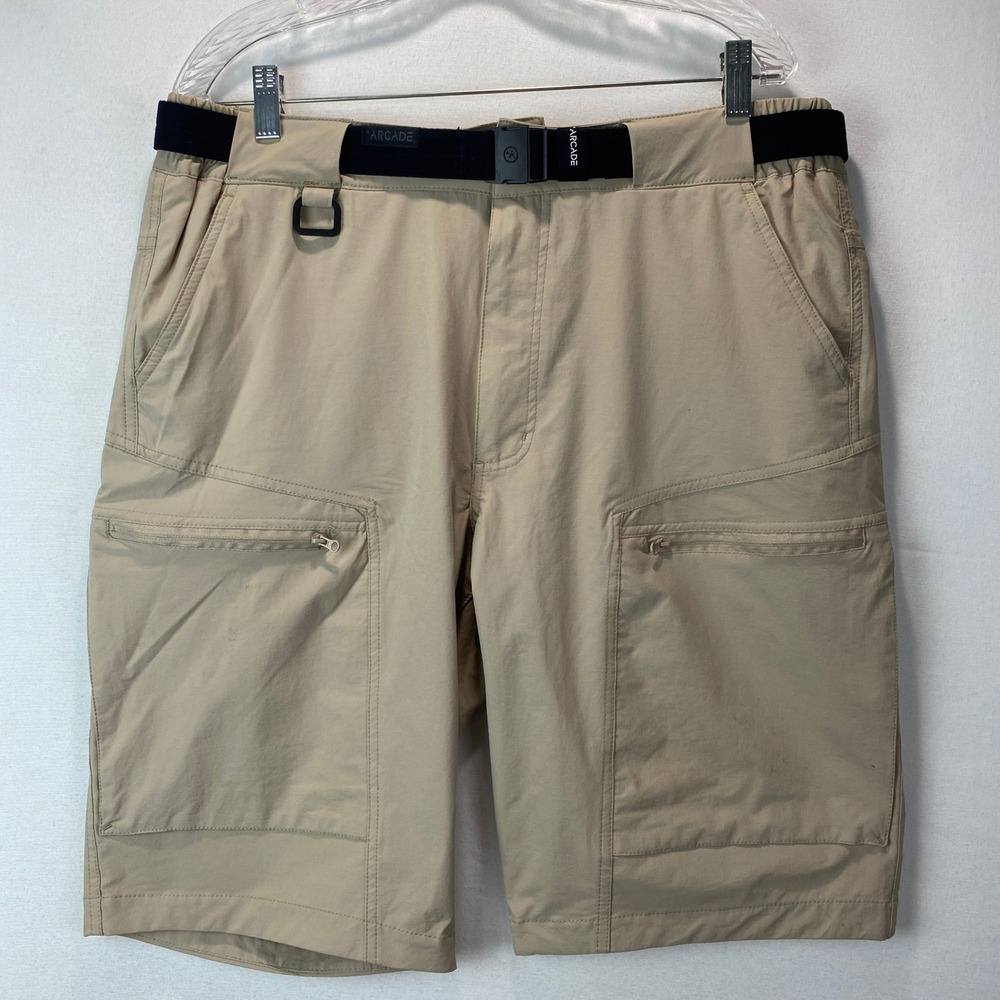 Free Soldier Outdoor Tactical Cargo Shorts Mens 34 Tan Arcade Belt 12in Inseam